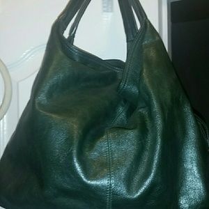 Dark Green Furla Handbag. Leather & Mint Condition